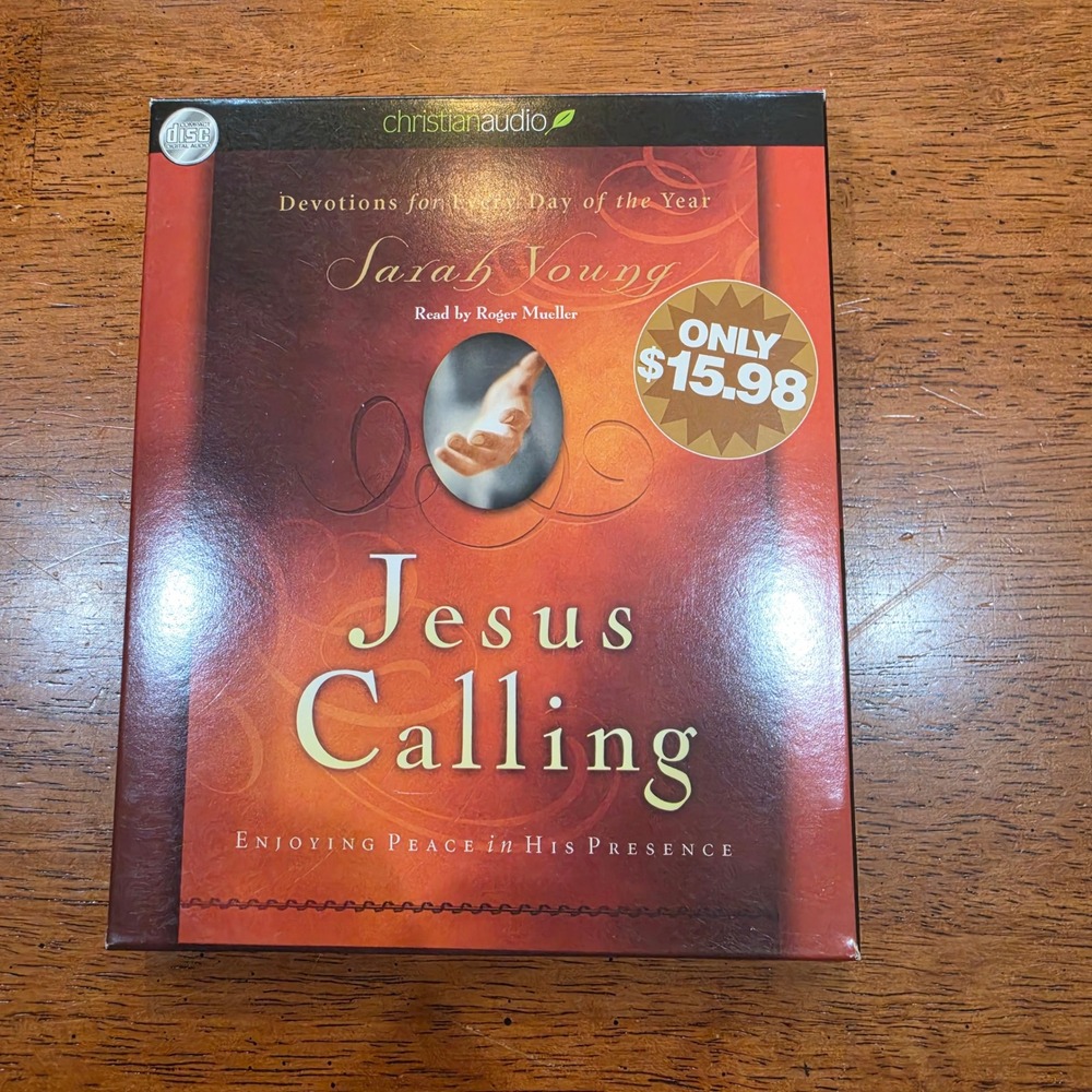 Sarah Young Jesus Calling Audio CD Set  Red Good 6-Disc Devotional
